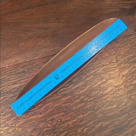 VTG MCM Rustic Wooden Storage Box with Brass Accents & Wooden Tray - Picture 5 of 17